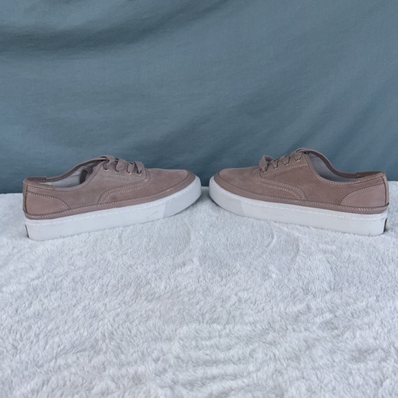 NWOT ALLSAINTS Women Milla Platform Sneaker Leather Suede Dusky Pink Sz 8 /EU 41 - Picture 4 of 10